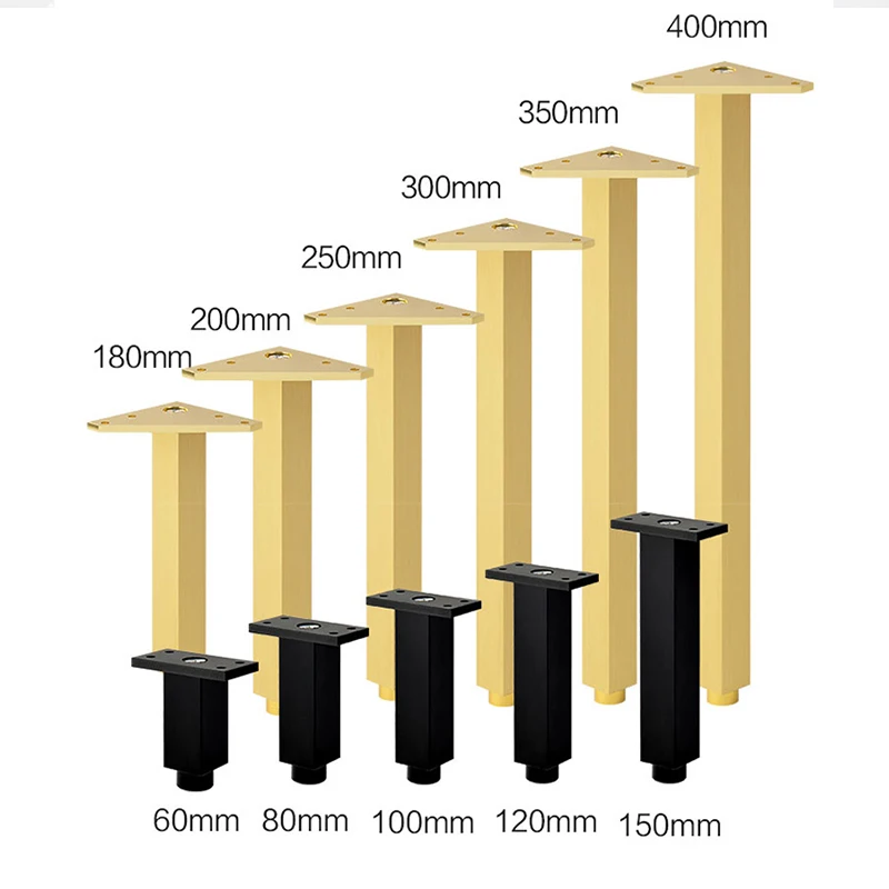 Meubelen Voeten Kast Kast Kast Tafelpoten Salontafel Bed Balk Versterkte Verhoogde Aluminium Meubelsteun