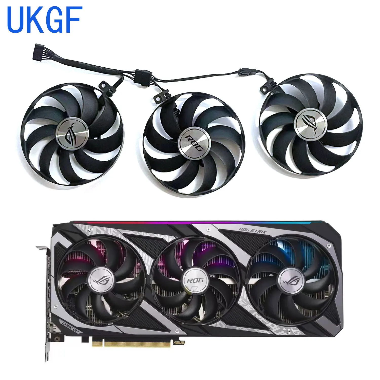 

Brand new 88MM 7PIN CF9015H12S T129215SU RTX3060 GPU fan for ASUS ROG Strix GeForce RTX 3050 3060 graphics card replacement