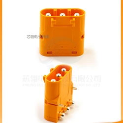 Amass  LCC40PW-M Copper circuit board horizontal benchmarking MR90 lithium battery DC plug