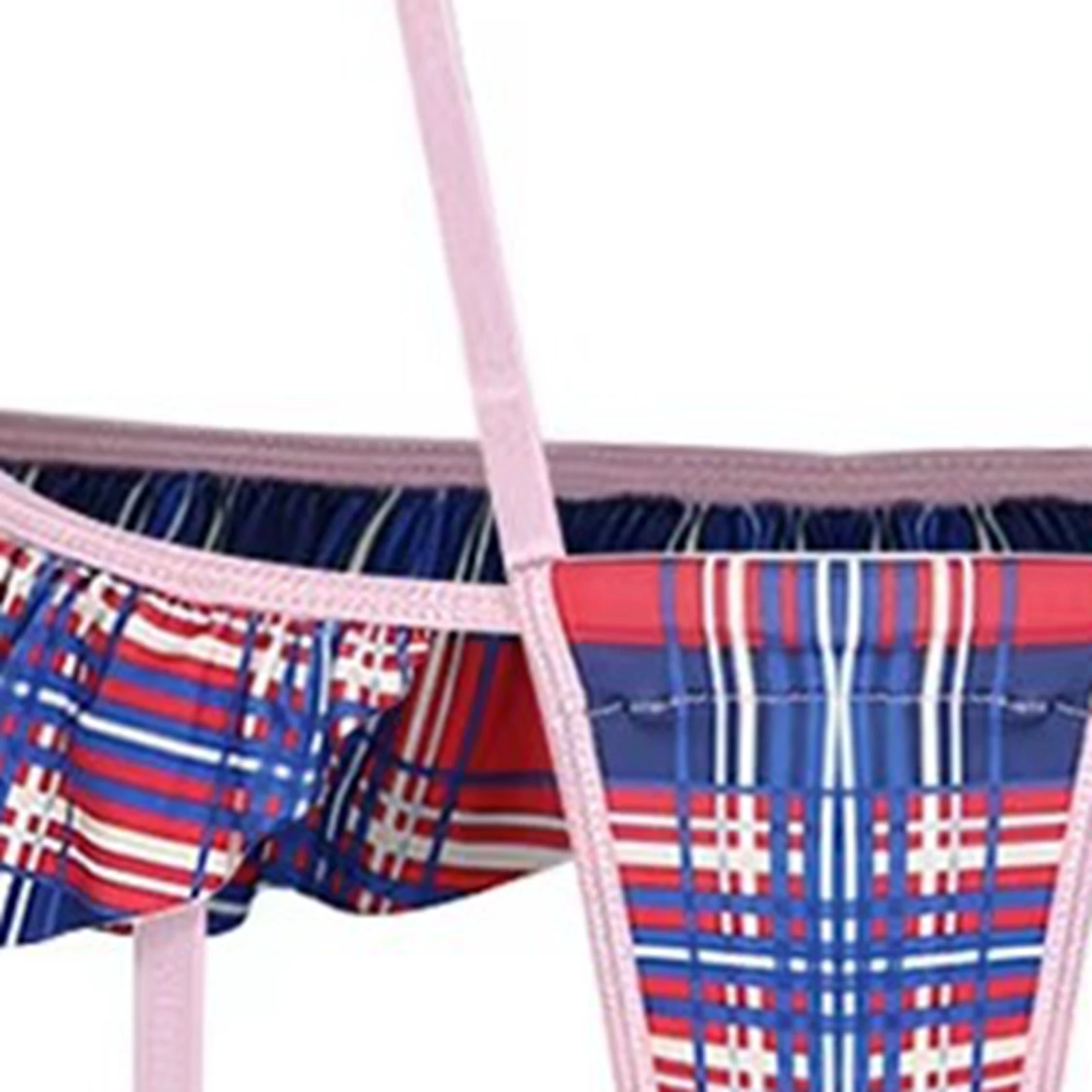 

Женское сексуальное микро-боди с принтом в клетку, с вырезами, на бретельках, с открытой спиной, костюм для косплея, белье-бэбидолл, тедди