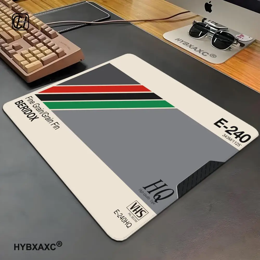 Hot VHS T-120 Mouse Pad Cartoon Rubber Small Mouse Pad Desktop Computer Office Keyboard E-sports ROGs Game 450x400x3mm