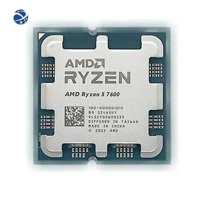 

Корпус R5 7600 для AMD Ryzen 5 7600 3,8 ГГц, 6 ядер, 12 потоков, 5 нм, L3 = 32 м 100- 000001015 Процессор лотка Socket AM5 Новый без кулера