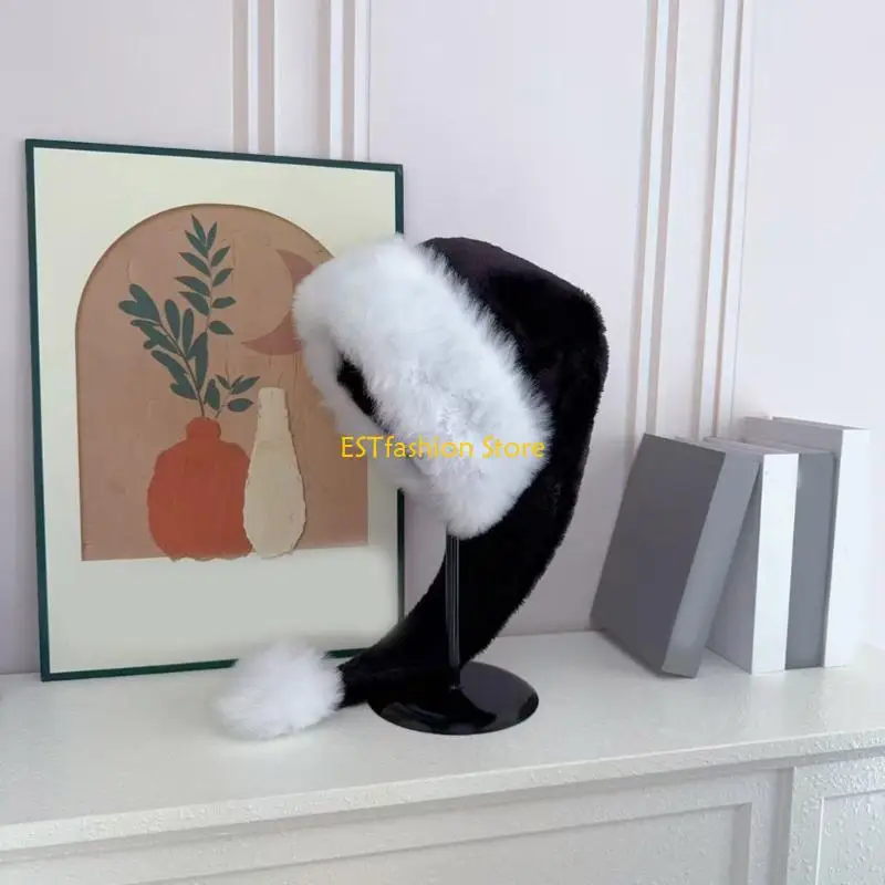 Y5GC Stylish Black Winter Hats For Daily Use Travel Friendly Compacts Storage Feature
