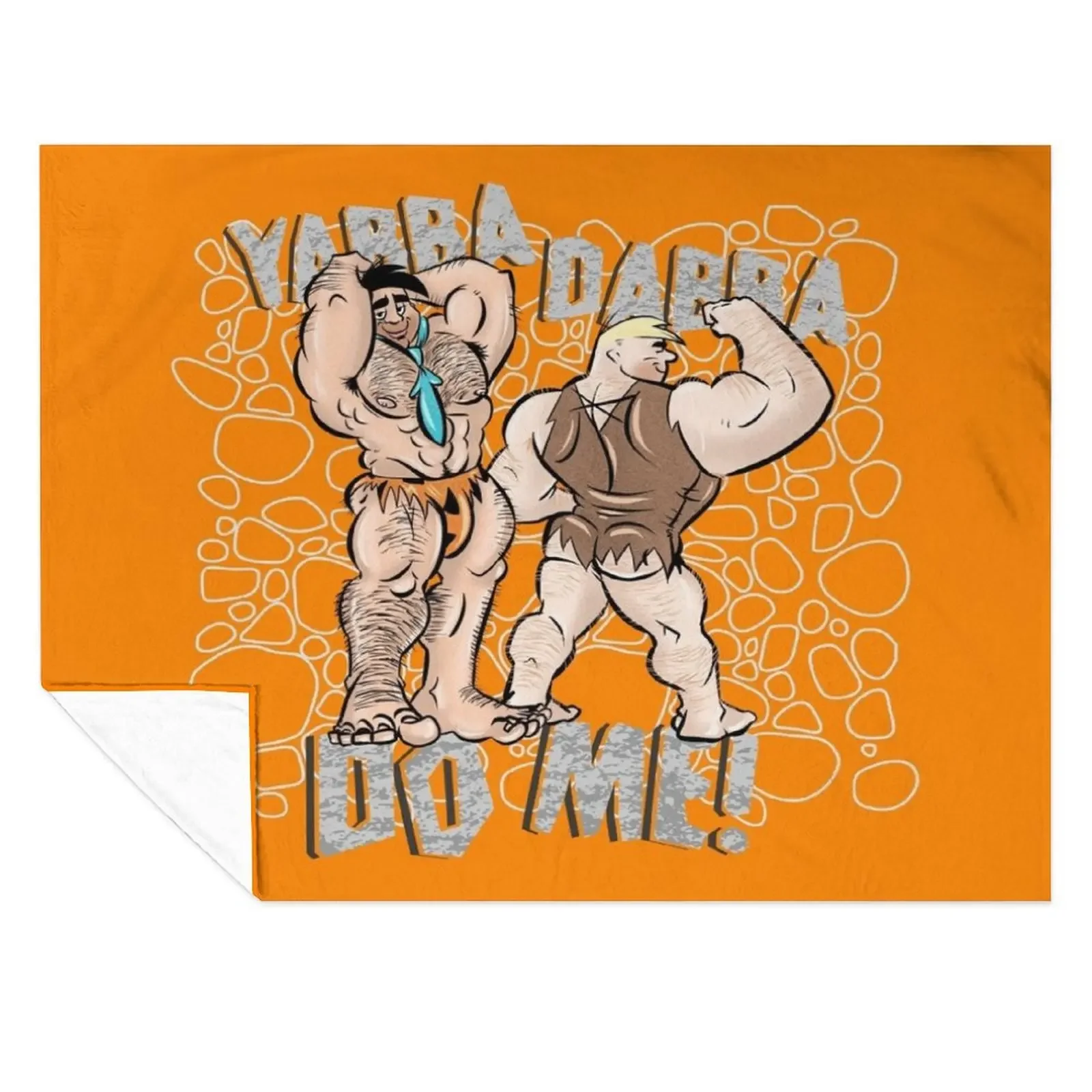 

Prehistoric Beefcake Throw Blanket funny gift Summer blankets and throws Decoratives Blankets