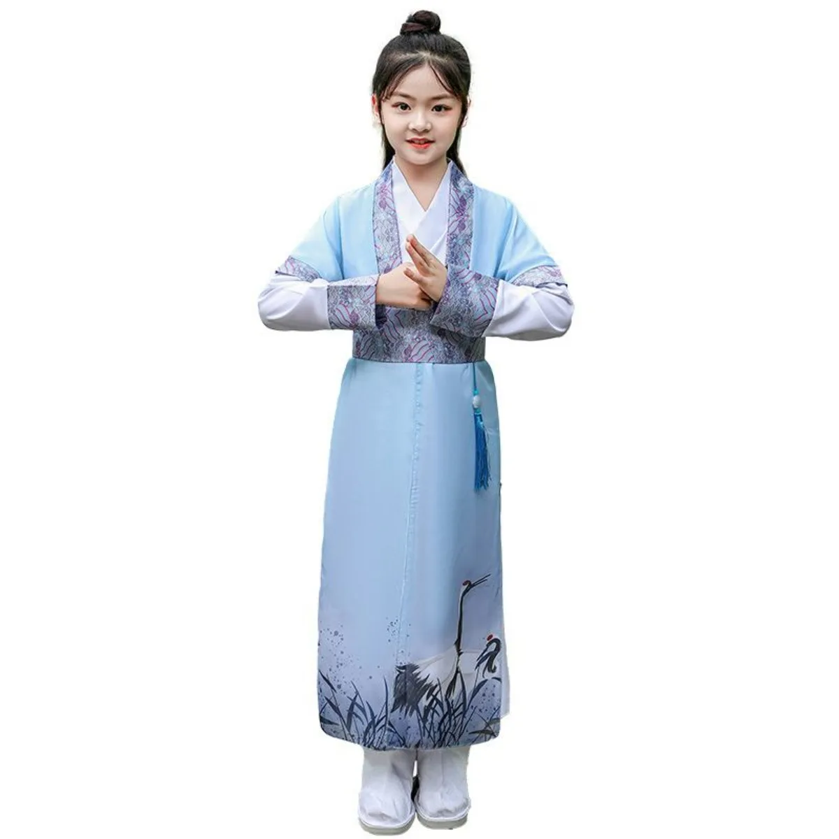 Black Feather Guard Hanfu - Song Dynasty Wuxia Style for Boys, Four Seasons Performance Wear Children's Costumes 2026