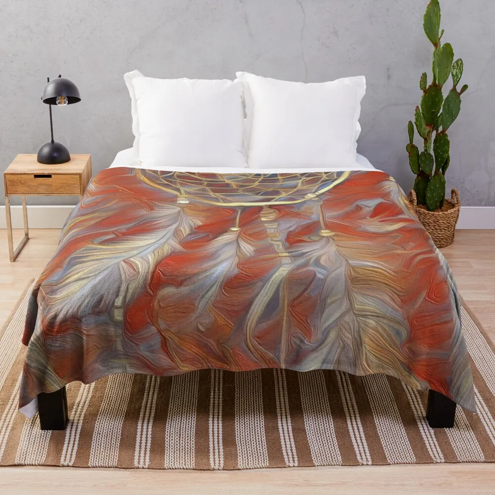 Dream Catcher: Vision Quest Throw Blanket Weighted bed plaid Blankets