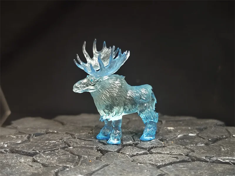 World of Warcraft Figure Hunter Pet Baby Ghost Reindeer Soul Beast Transparent Resin Model War Chess