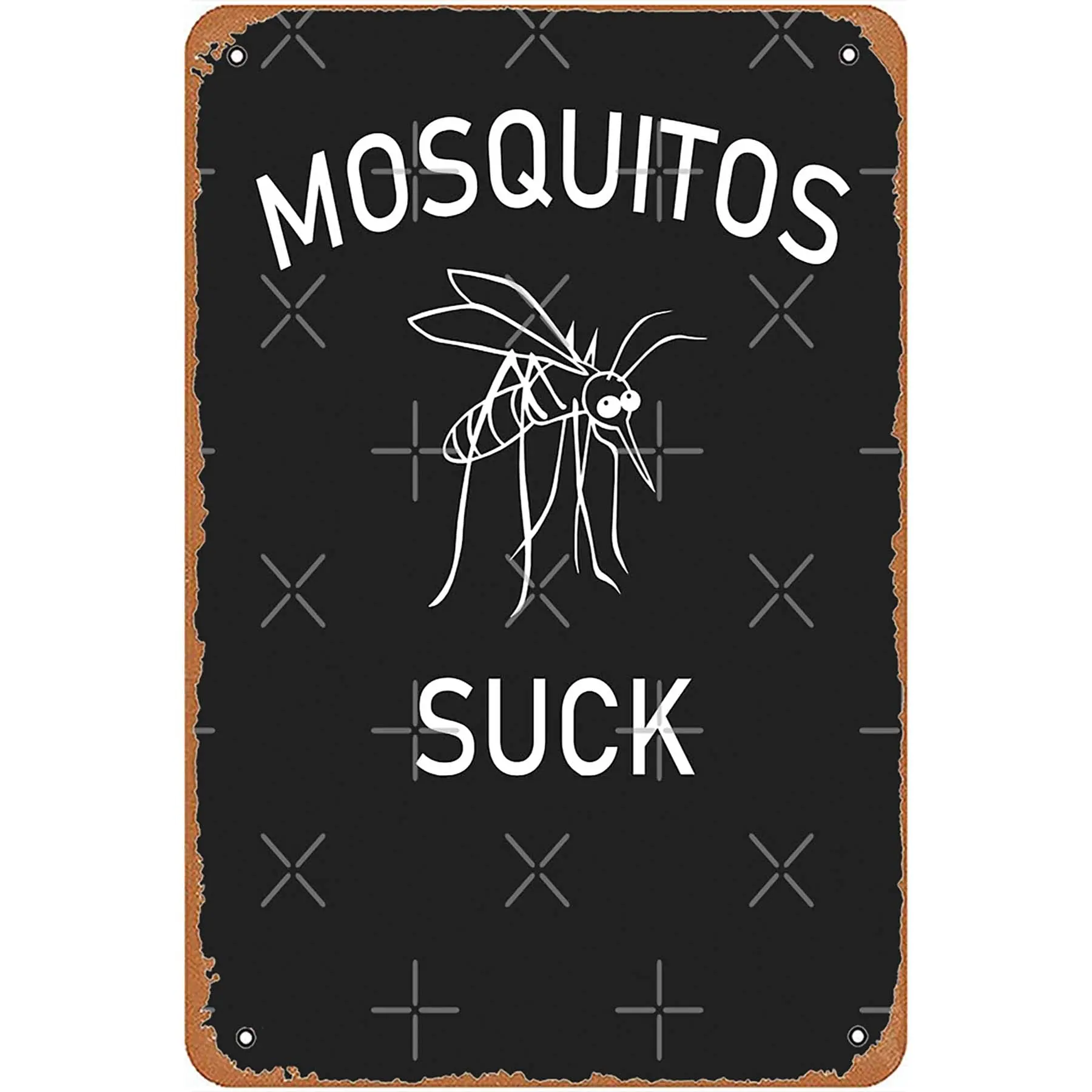 New Vintage Metal Tin Sign Mosquitos suck funny camping hiking Garage Wall Art Farm Bar Man Cave Club Christmas Halloween Girlfr