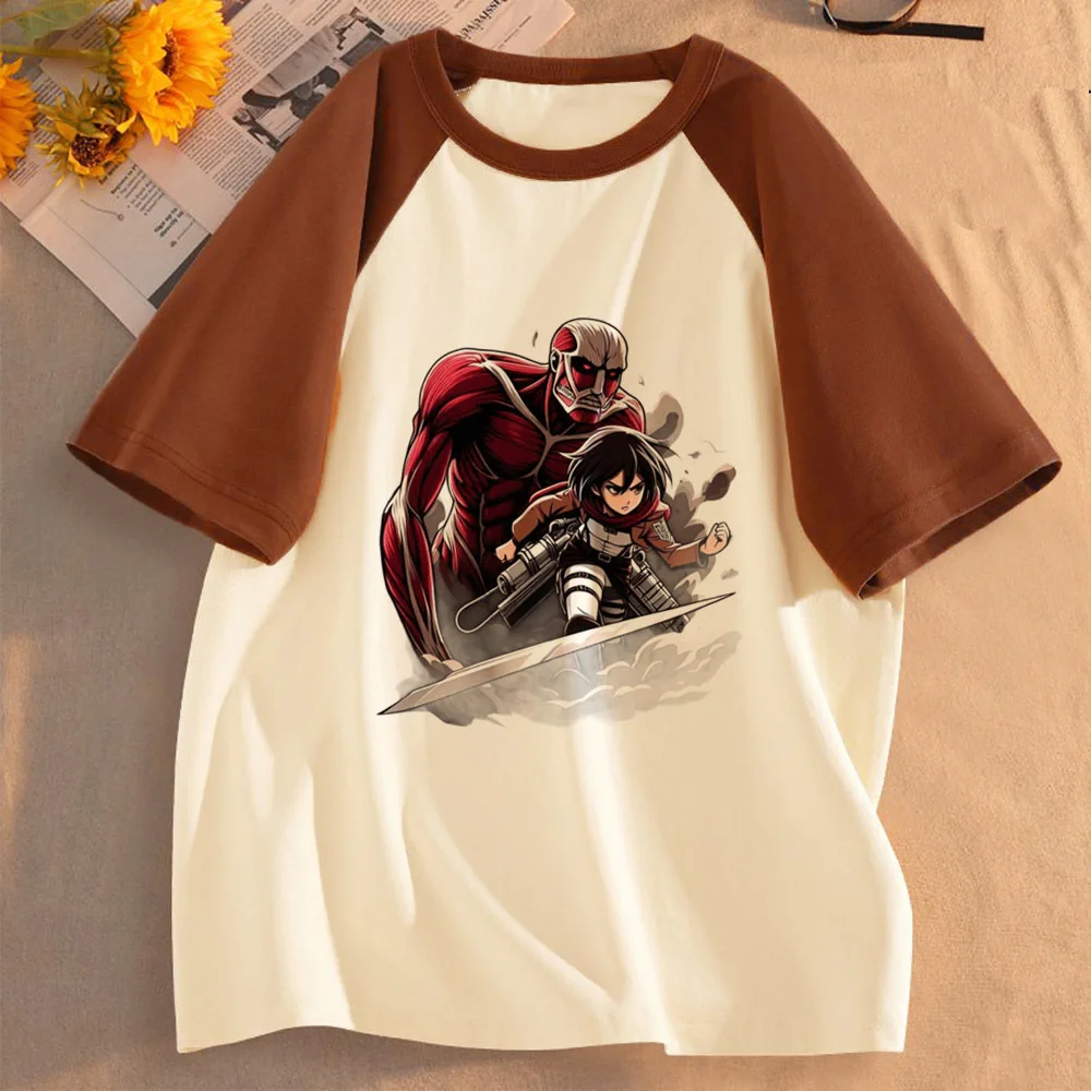 Attack on Titan t-shirt female kawaii japan baddie 2000s anime t shirt gyaru 2000s funny gothic