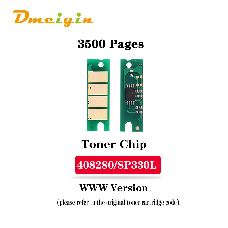 Voor Ricoh 330DN/330SN/330SFN Toner Chip Ww Versie 408280/SP330L/408283/SP330H