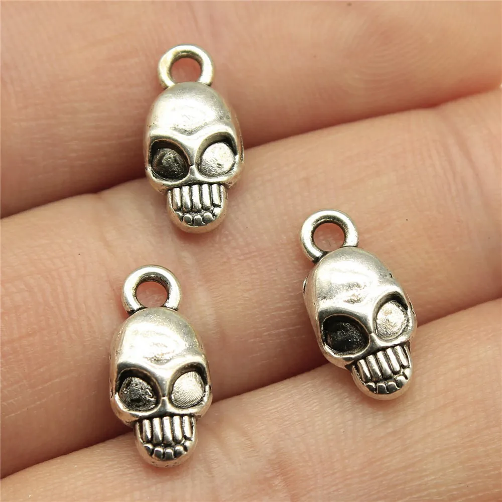 Jewelry Findings Components Skull Charms For Bracelets Charm Pendant