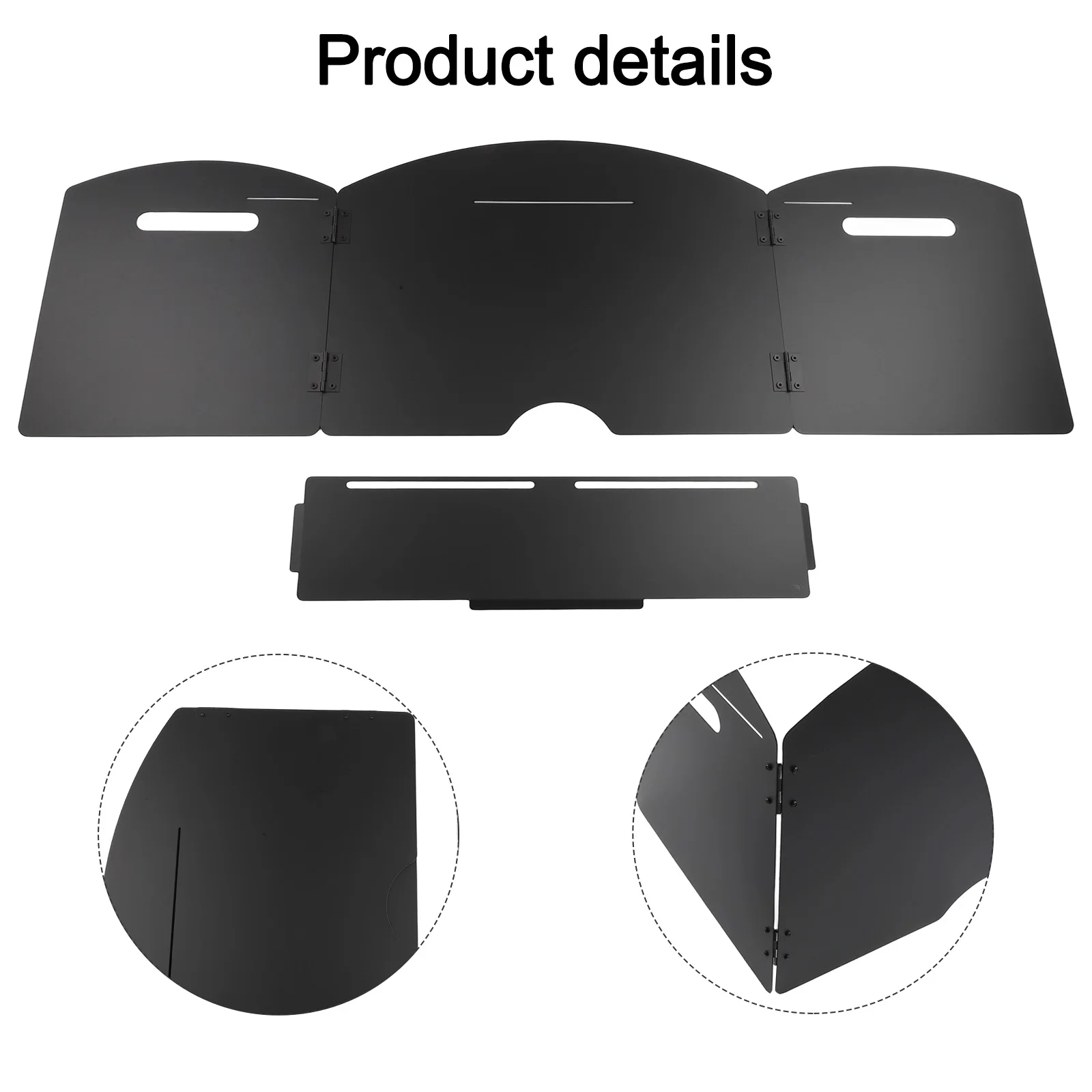 

Easy Clean Camping Windscreen Portable Wind Blocker Outdoor Gas Stove Protection 50*25*30cm Portable Wind Blocker