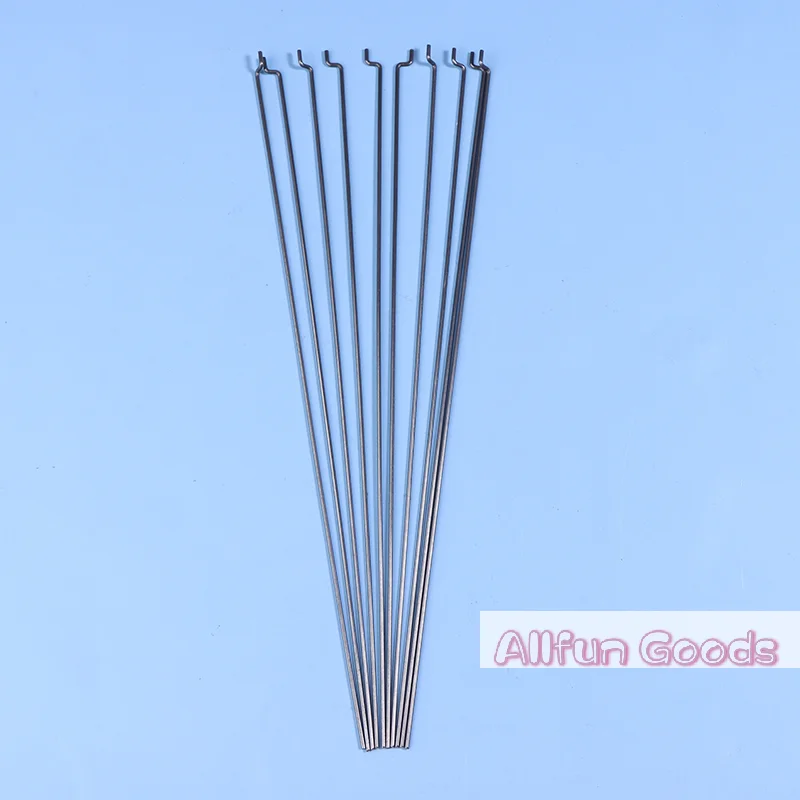 [TG835]10Pcs Z-Type Servo Pull Rod Diameter 1.2MM Length 20CM Steel Wire Pull Rod Servo Angle Control Lever For RC Airplane