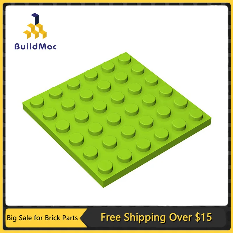 10 Buah Bagian MOC 3958 Piring 6X6 Kompatibel Bricks DIY Assmble Blok Bangunan Partikel Anak Puzzle Otak Mainan Hadiah