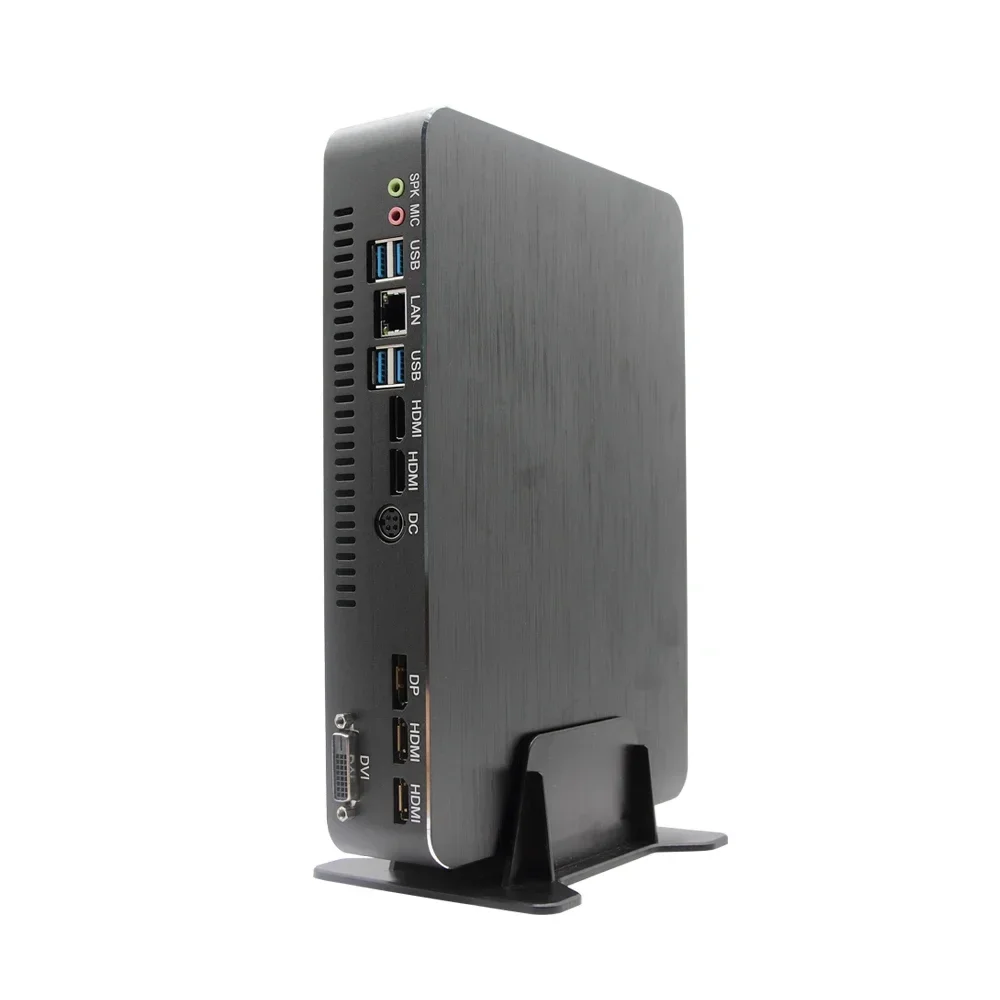 Ordinateur de jeu Ordinateur de bureau PC Core i7-9700 GTX 1050TI 4 Go 2DDR4 Win10 Mini PC M.2 NVMe HD2.0 DP 4K PC de jeu AC WiFi Ordinateur