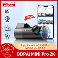 New DDPAI MINI Pro 2K Front Car Dashcam DVR WDR Super Capacitor ADAS Wifi Night Vision Parking Monitor Video Recorder Camera Cam