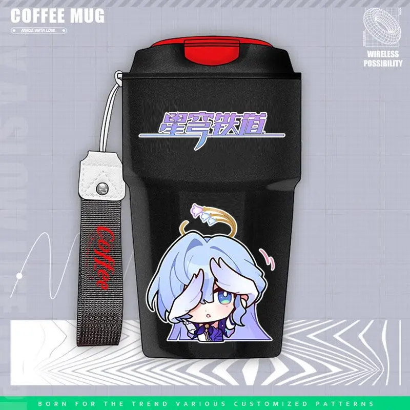 Game Honkai: Star Rail Cos Robin Singer Q Edition 304 Stainless Steel 420ml Cartoon Cute Insulated Coffee Mug Gift