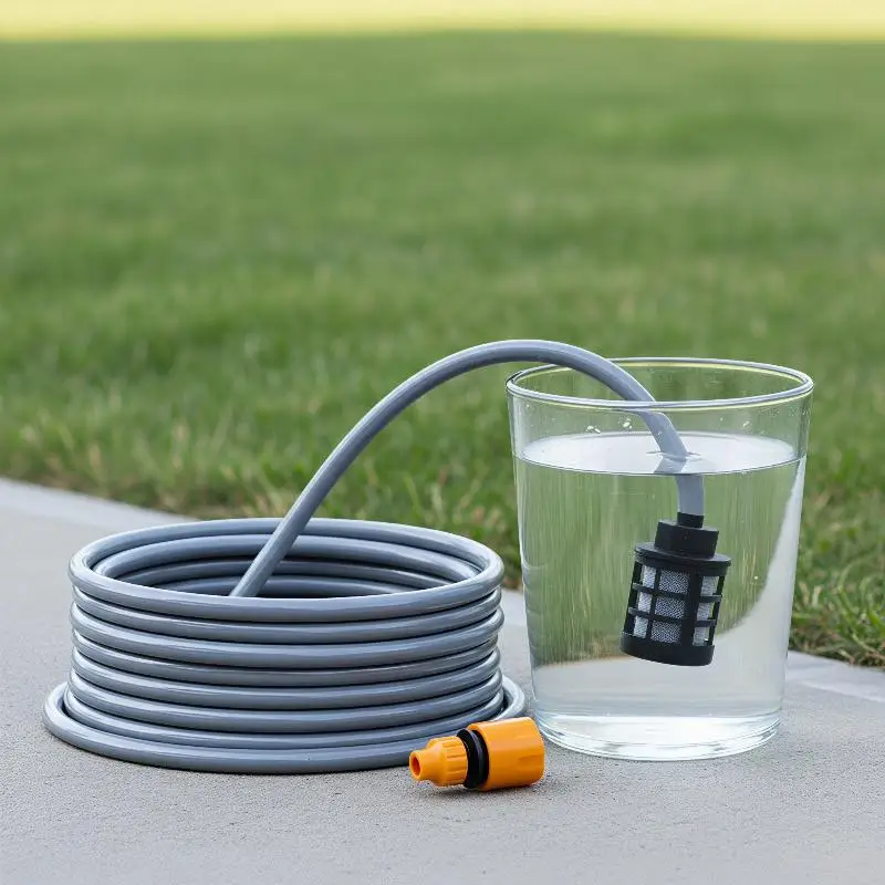 Water Inlet Pipe Set for Lithium Battery Wash Gun Low Temperature Resistant 2M Ultra Short Hose for Temporary Car Washing Use