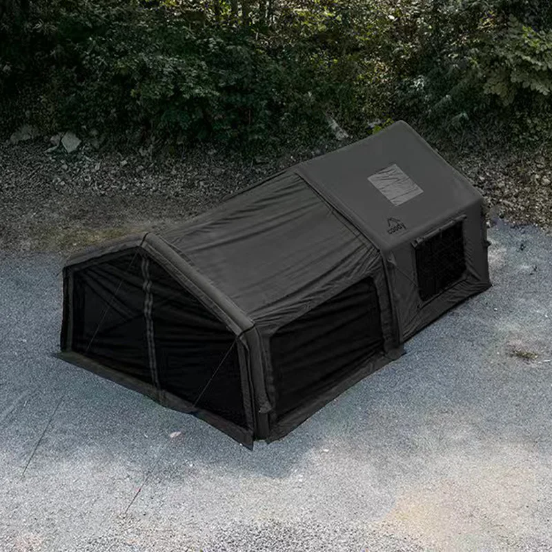 

10.0+Inflatable Foyer Air Tent-Black Cotton One Bedroom Camping Tent Quick Opening Waterproof Four-Season Outdoor EventsATV&UTV