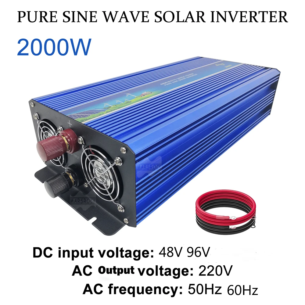 2000W 48V/96VDC Off Grid Inverter, Surge Power 4000W, Pure Sine Wave Inverter with Single Phase for PV or Wind Power System