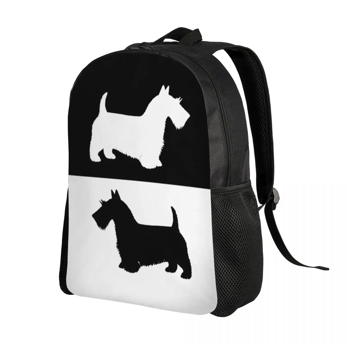 Mochila Scottish Terrier Laptop para mulheres e homens, Bookbag para escola, estudante universitário, Scottie Dog Bags, moda