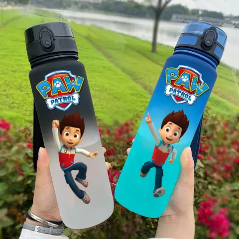 PAW Patrol Bottiglia d'acqua antigoccia in plastica per fitness e sport da 650 ml, capacità per bambini e studenti