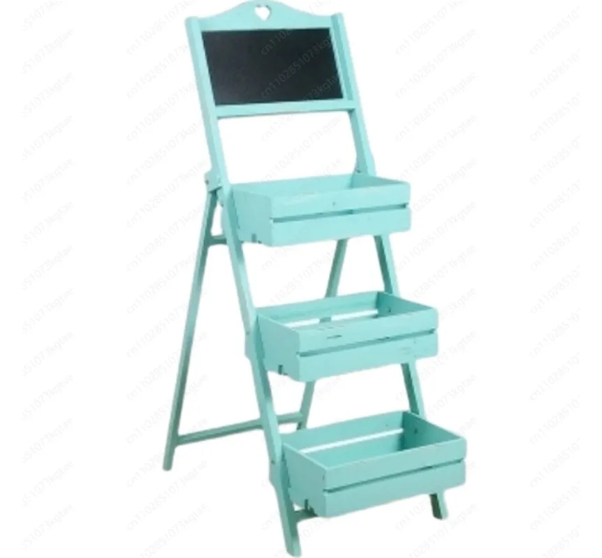 

Доска Мясистая полка для цветов от пола до пола Многослойная украшение полки Креативная одежда Магазин Кафе