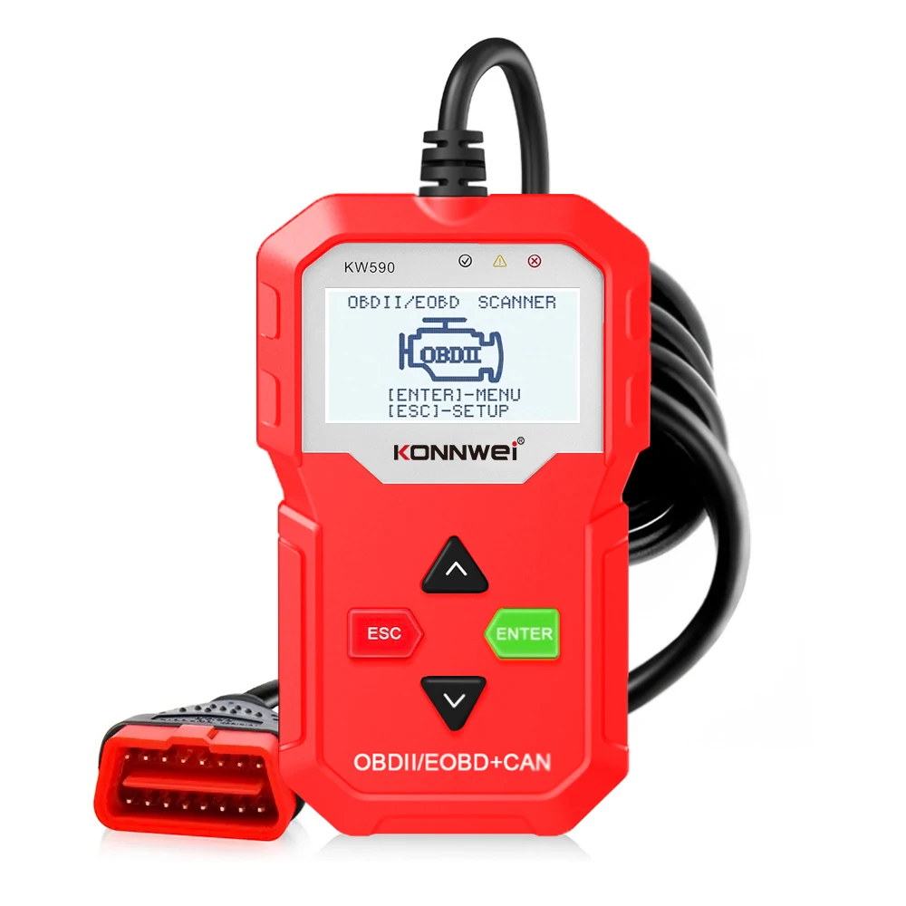 

Professional 12V Car OBD Fault Diagnosis Instrument KW590 Automobile Engine Code Readers OBD2 EOBD Auto Scan Tools Obd2 Scanner