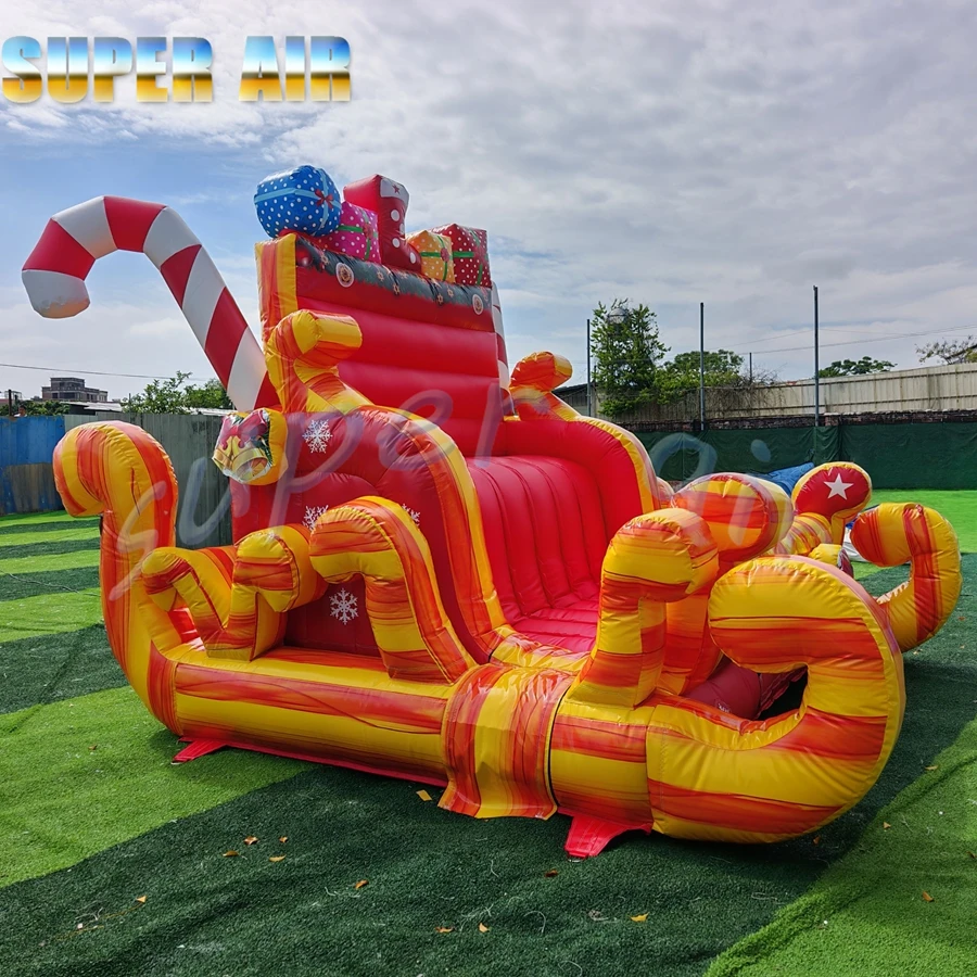 Newest design red and gold inflatable king's seat inflatable throne for sale