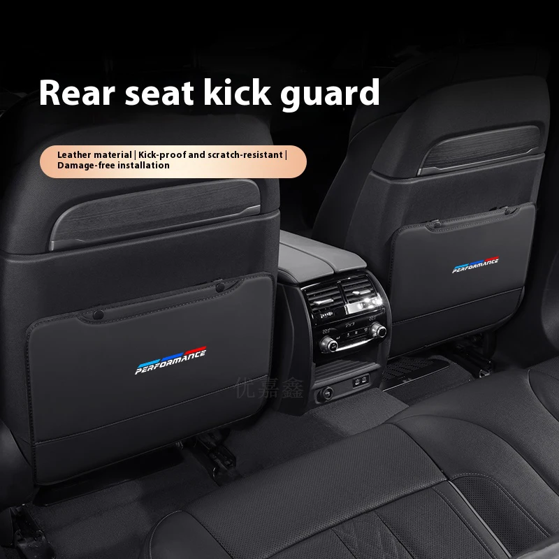 

For BMW Performance Car Seat Organizer Seat Back Storage Bag Rear Anti-wear Backrest Protection Anti-kick Pad Auto Accessories