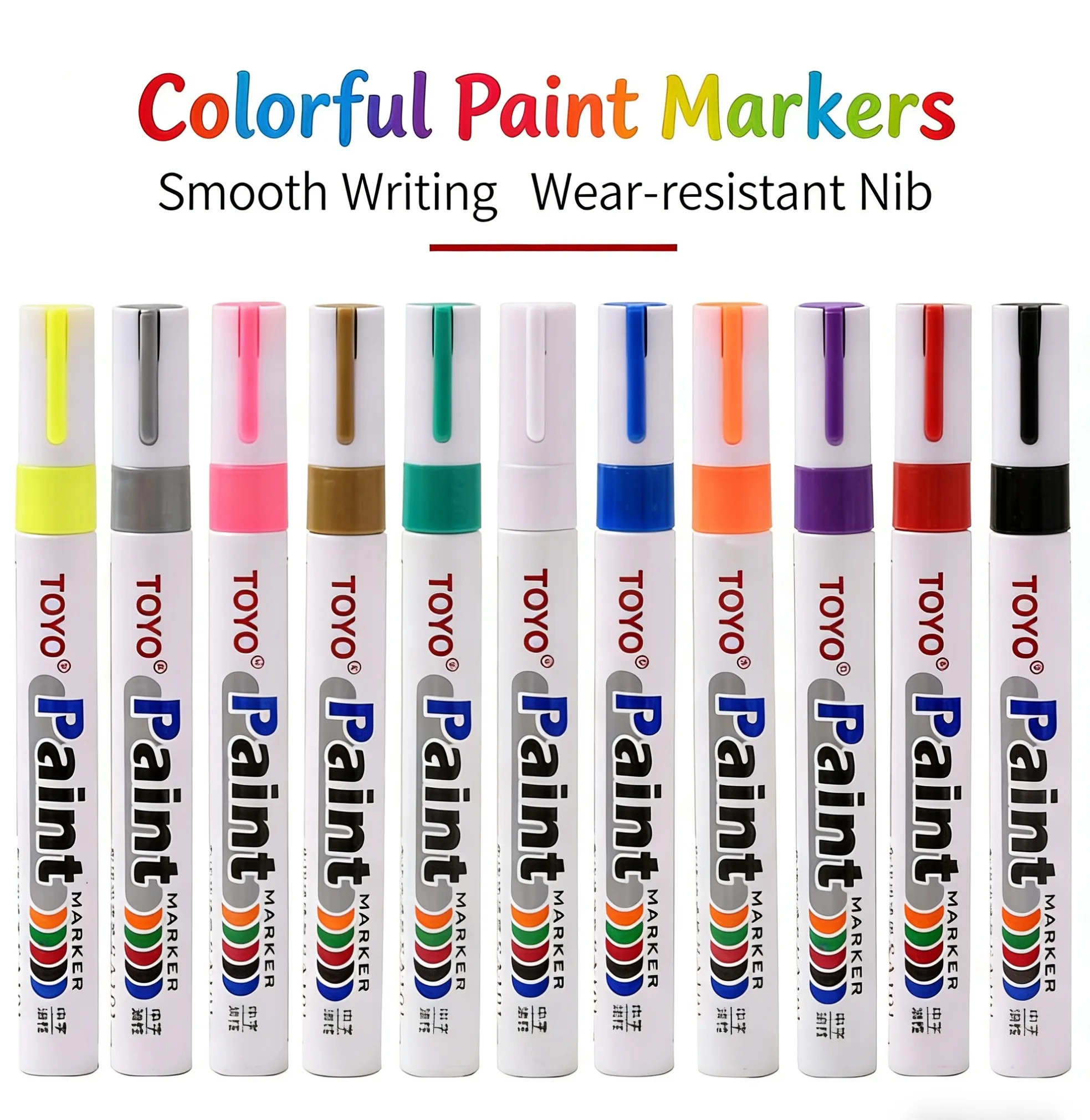 Original TOYO SA101 Weißer Lackmarker Ölbasiert Permanenter Reifenmarkierstift Wasserfester Ausbesserungsstift – Detail 2