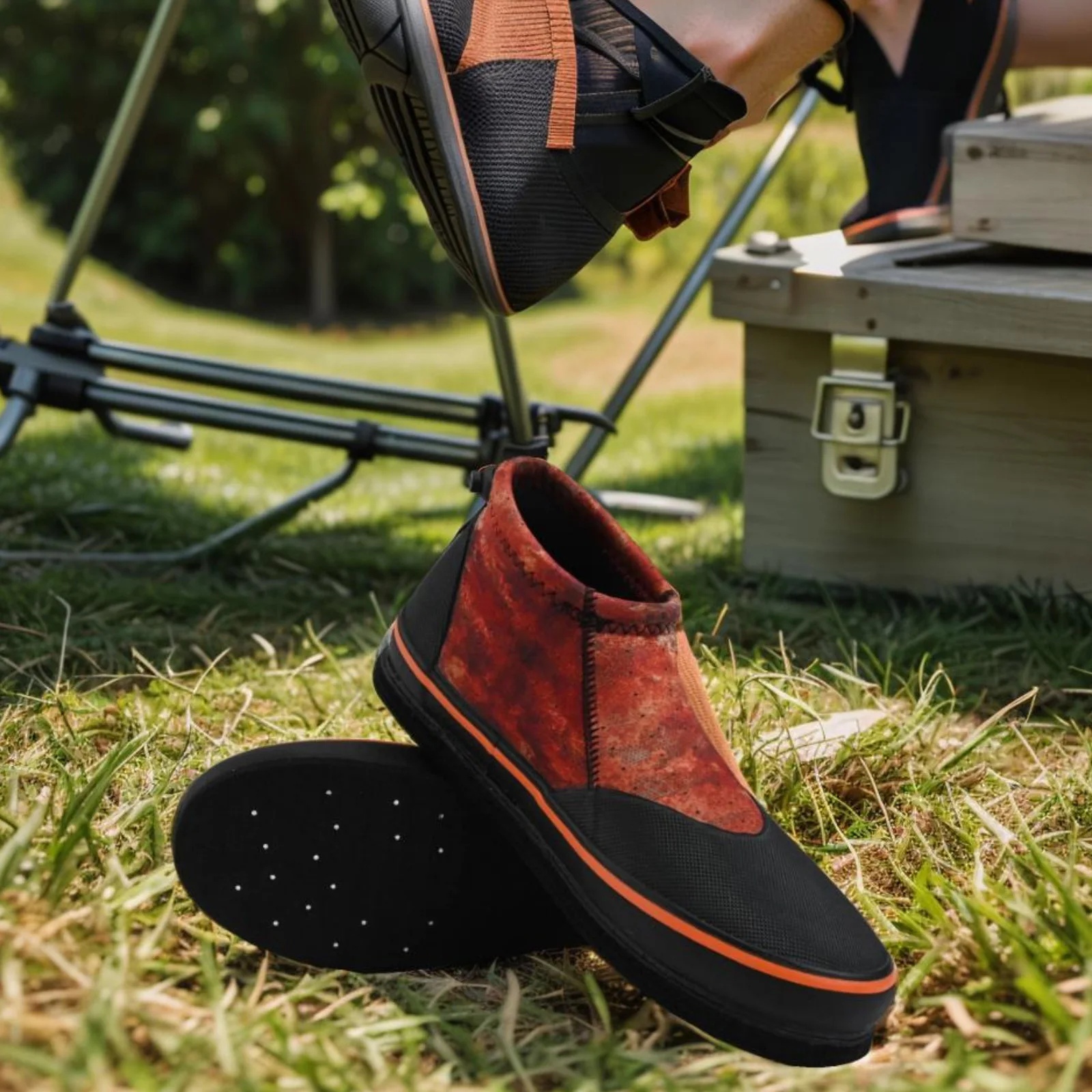 

Beach Fishing 3MM Neoprene Shoes Felt Sole Fishing Shoes Firm Grip Shoes High-strength Stitching Precision Stitched