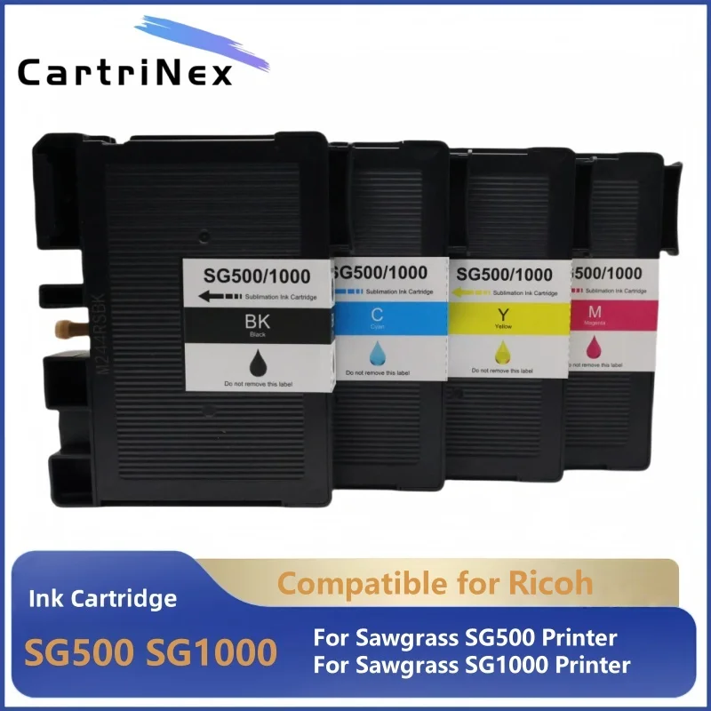 

Совместимый картридж для Ricoh SAWGRASS SG500 SG1000 без последовательного номера с чипом, сублимационные чернила Plug and Play