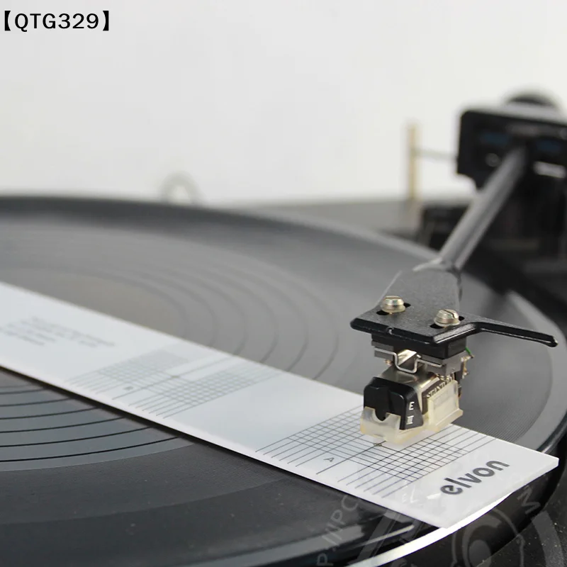 【QTG329】Pickup Calibration Distance Gauge Protractor Phono  Stylus Alignment[T]【WQ】