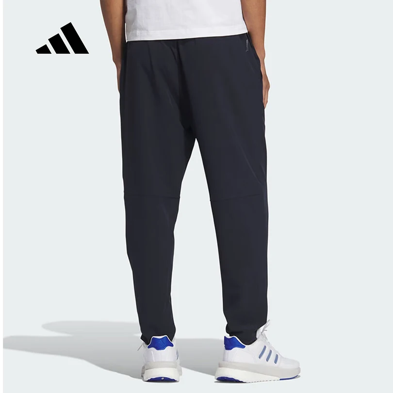 adidas Men's 2025 Fall Woven Breathable Comfort Quick-Dry Fitness Casual Pants JZ2340
