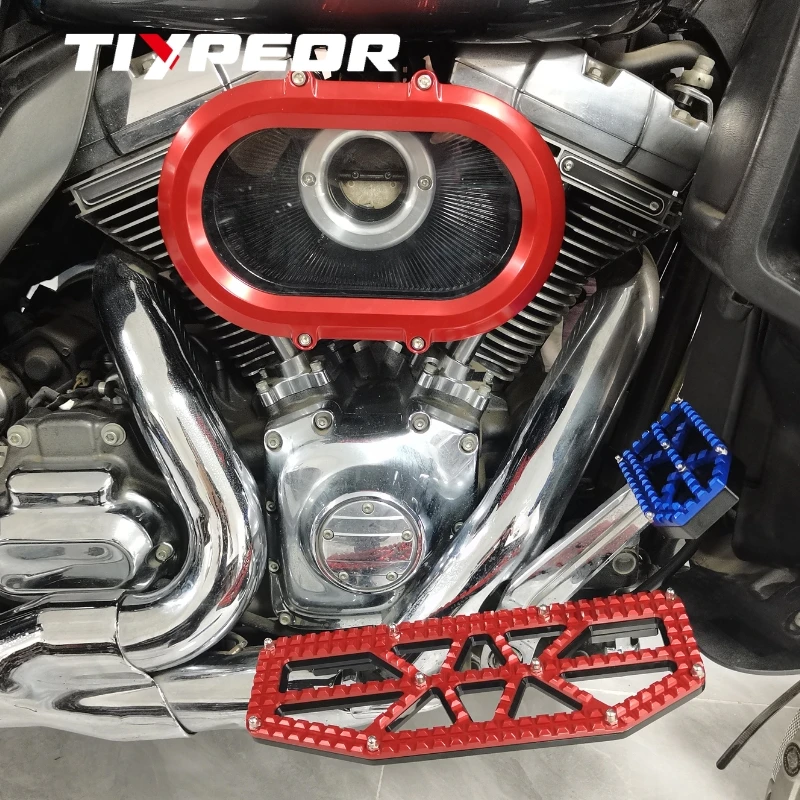 TIYPEOR New Clear Cover High Flow Air Intake Filter for Road Glide Street Glide CVO121 M8 117 2023-2025