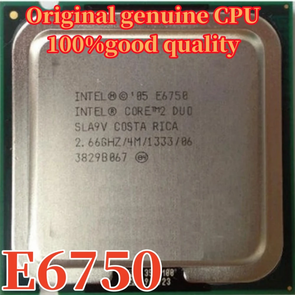 Original Intel Core 2 Duo E6750 processor 2.66GHz 4MB 1333MHz LGA775 desktop CPU Free shipping (ship out within 1 day)