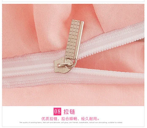 Koreanische Prinzessin Bett bezug 4 Stück Set einfarbige Rüschen Spitze Bett bezug und Kissen bezug für Mädchen Frau romantische Tages decke – Detail 10