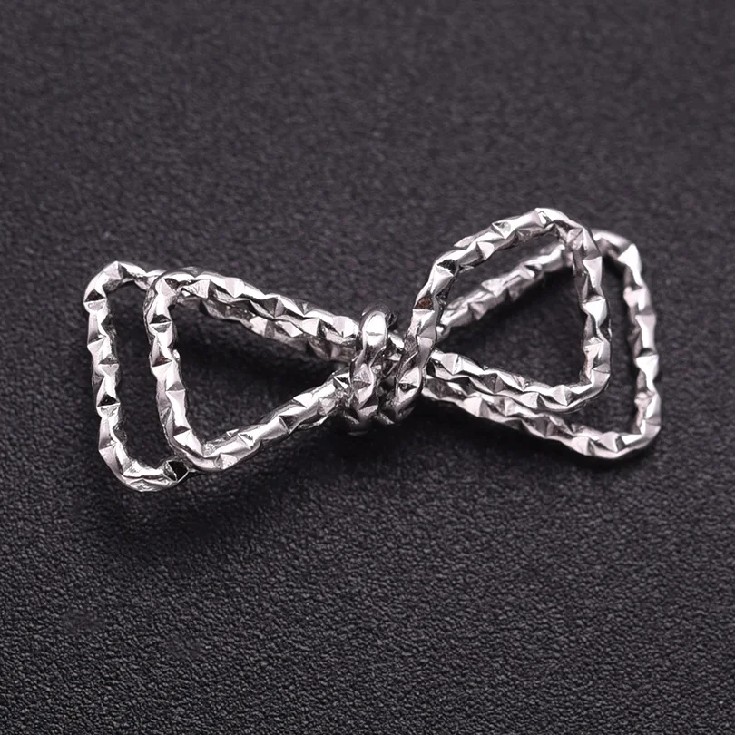 5pcs Girl Bows Pendant Fashion Stainless Steel Pendants For Jewelry Making Charm Handmade Necklace Earrings Bracelets Materials