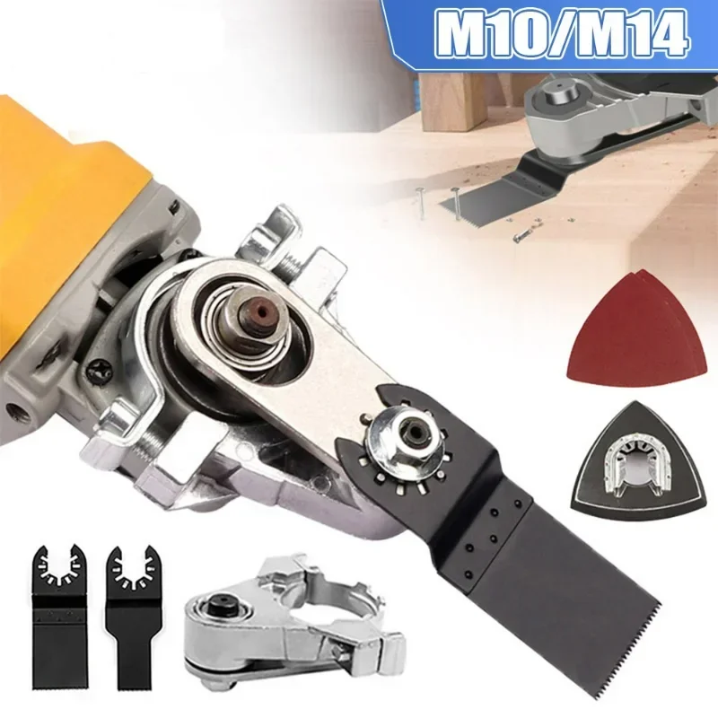 

M10 M14 Thread for 100 115 125 Type Angle Grinder Polisher Polishing Oscillating Angle Grinder Conversion Universal Head Adapter