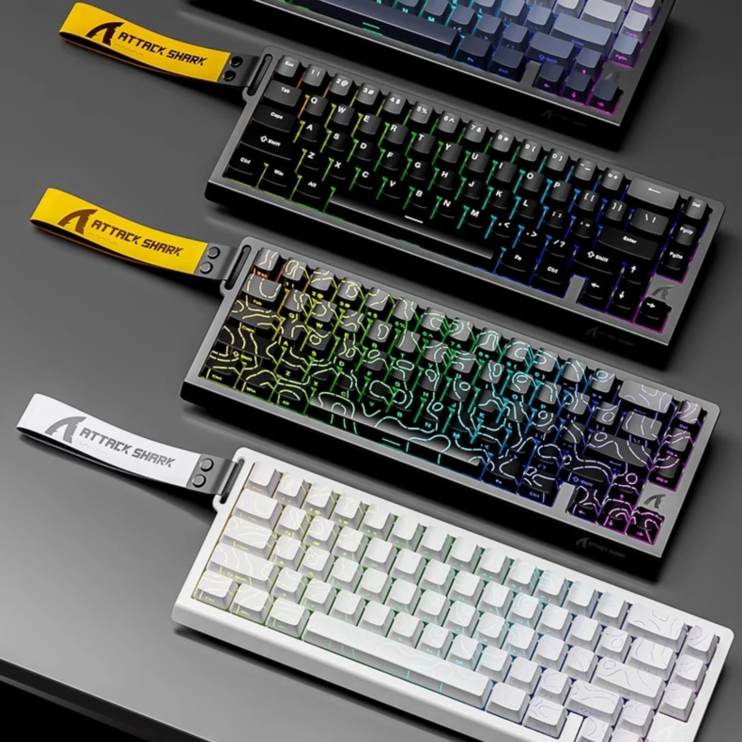 

ATTACK SHARK X68HE магнитная клавиатура на заказ Csgo VALORANT проводная USB 128K механическая клавиатура аксессуары геймер офис 8K Teclado