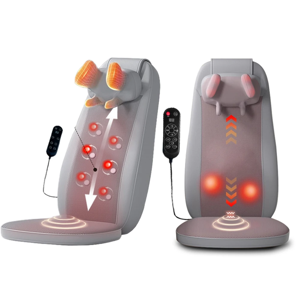 

Smart Library Professional Electric Vibration Lumbar Massage Cushion Smart Back Massager With Heat For Neck And Back Foot Spa Ba