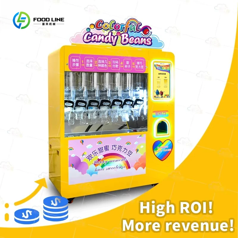 Automatenfabrik für Schokoladenzuckerbohnen, vollautomatische Lösungen für Süßigkeitenmaschinen und Spender