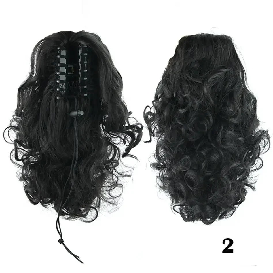 Curly Hair Claw Ponytails Synthetic Hair Hairpiece Pony Tail Clip In Hair Extensions Headwear Accessories for Women