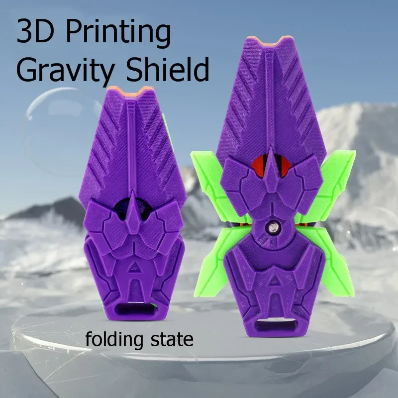 3D Printing Gravity Shield Cub Jumping Small Radish Green Purple Mini Model Pendant Push Card Decompression Toy Wholeasale