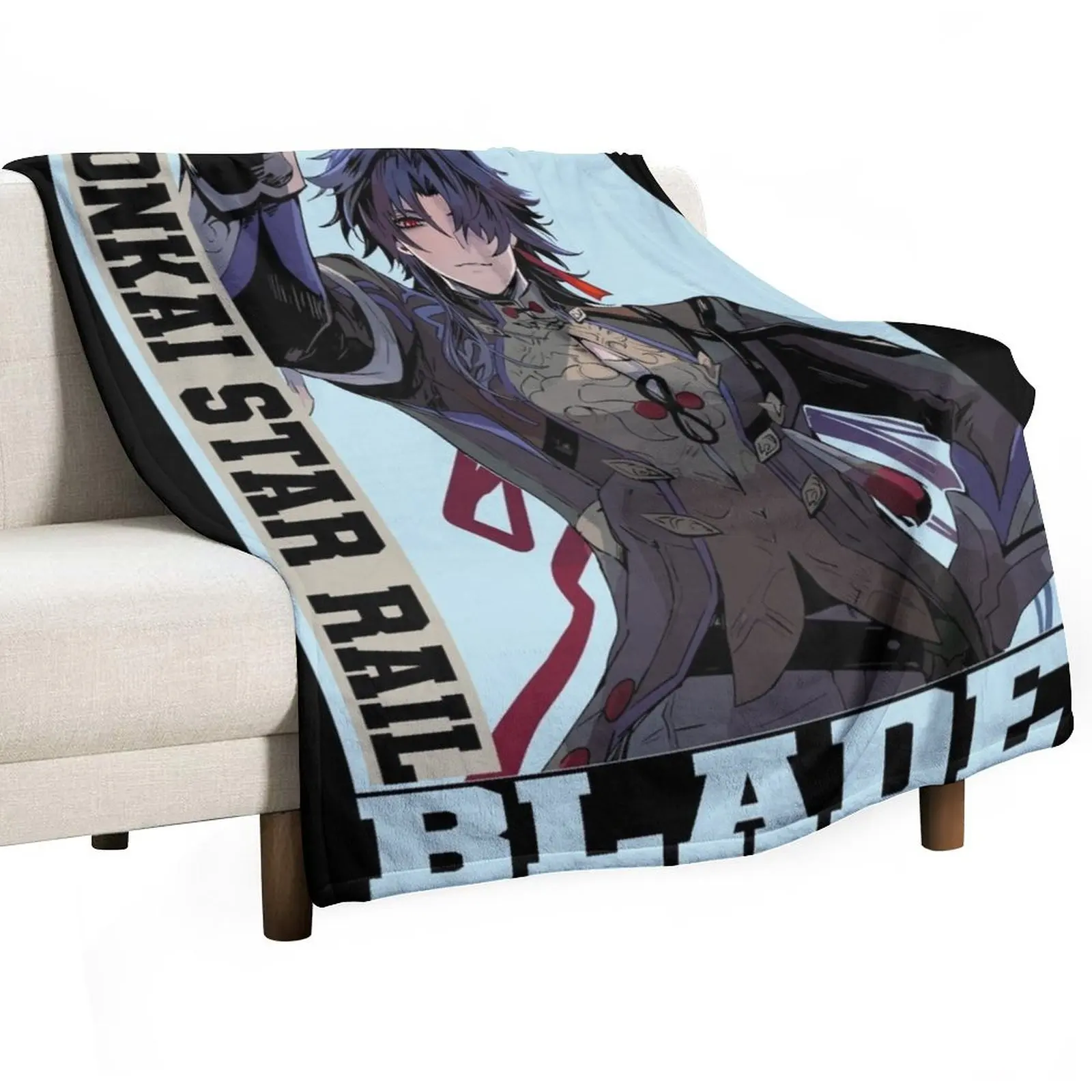 

Плед Blade - Honkai Star Rail, не скатывающийся, мягкий, теплый плед для кровати