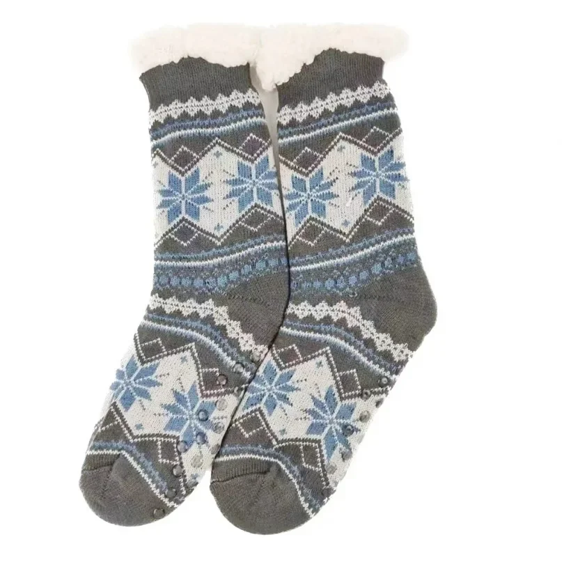 

Christmas Winter Warm Socks Men Fluffy Short Plus Velvet Soft Thermal Non Slip Floor Fuzzy Sock Male Thickened Gifts 2023 New In