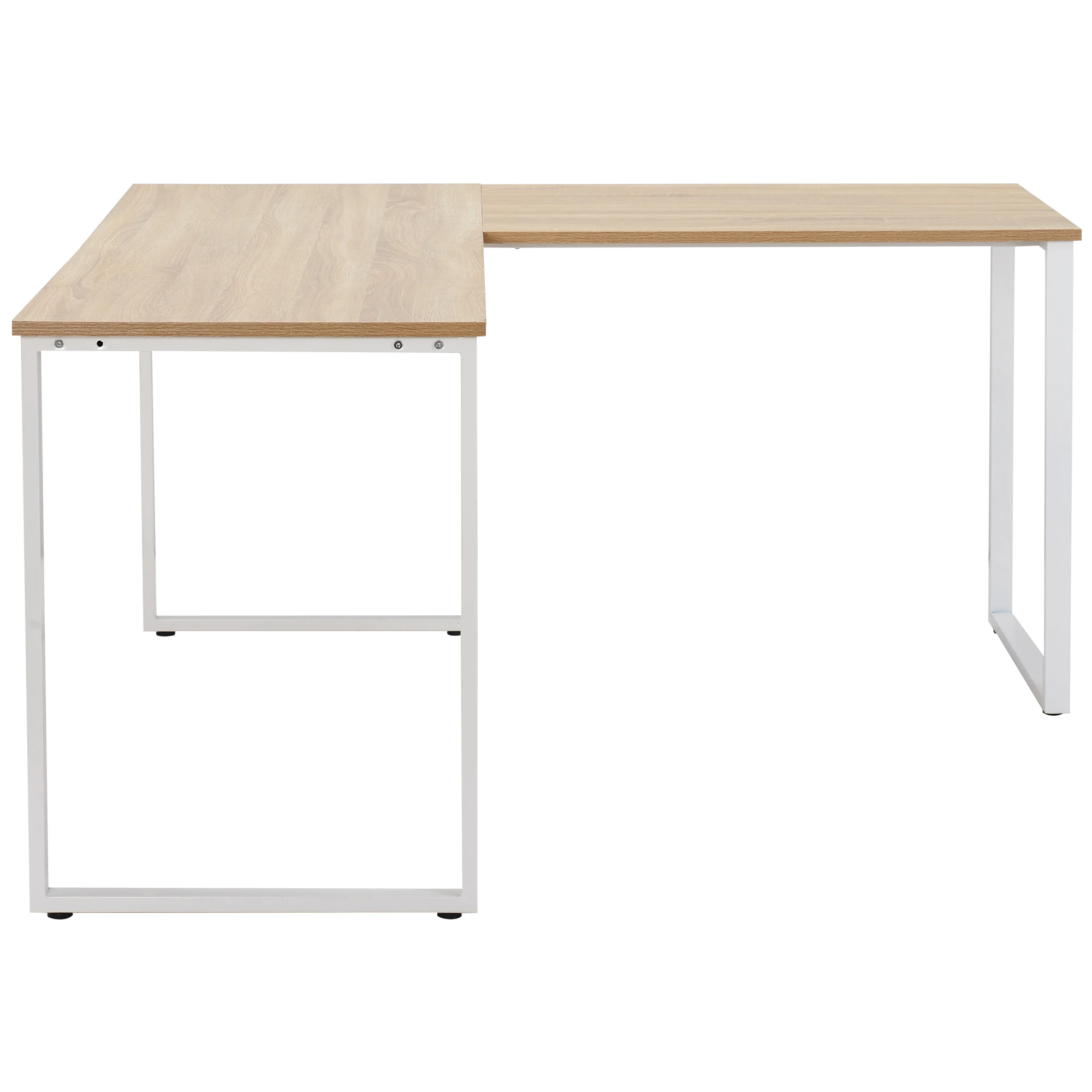 Three Colors L-Shaped Desktop Computer Desk Computer Table PC Desk Rotating Corner Desk & Modern Office Study Workstation