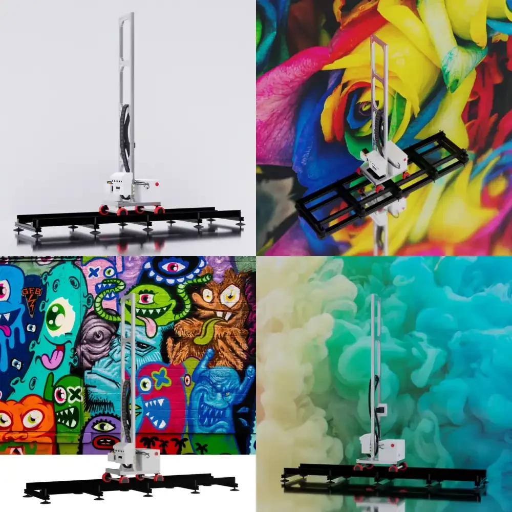 for Gold seller New Style 3D Vertical Wall Printer for UV Inkjet Flex Printing DX7 Head High Resolution Mural Machine Wall