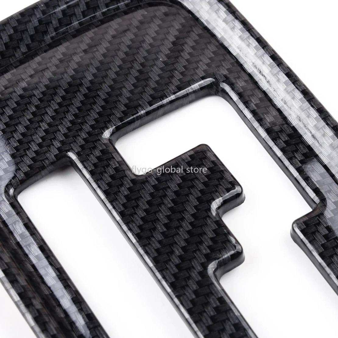 سيارة والعتاد التحول غطاء لوحة إطار الكسوة ABS البلاستيك ألياف الكربون نمط صالح لميتسوبيشي أوتلاندر 2013-2016 2017 2018 2019 2020 #3